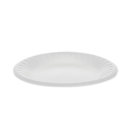 PACTIV Unlaminated Foam Dinnerware, Plate, 6" Diameter, White, PK1000 YTH100060000